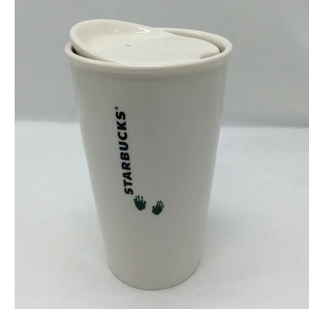2015 Starbucks Finger Painting Artist Lidded Tumbler 12 Oz